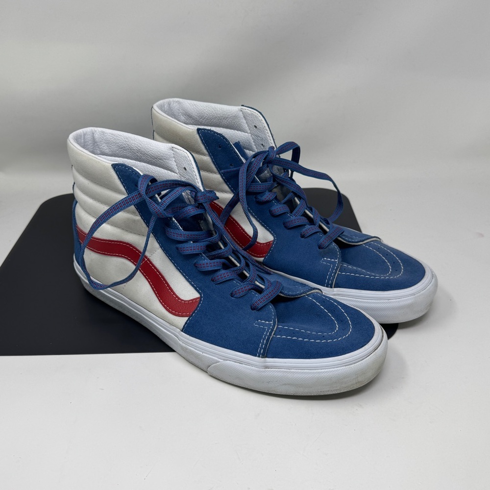 Vans women’s size 13 Sk8-Hi Sport Pop Vallartabl/Red white & blue